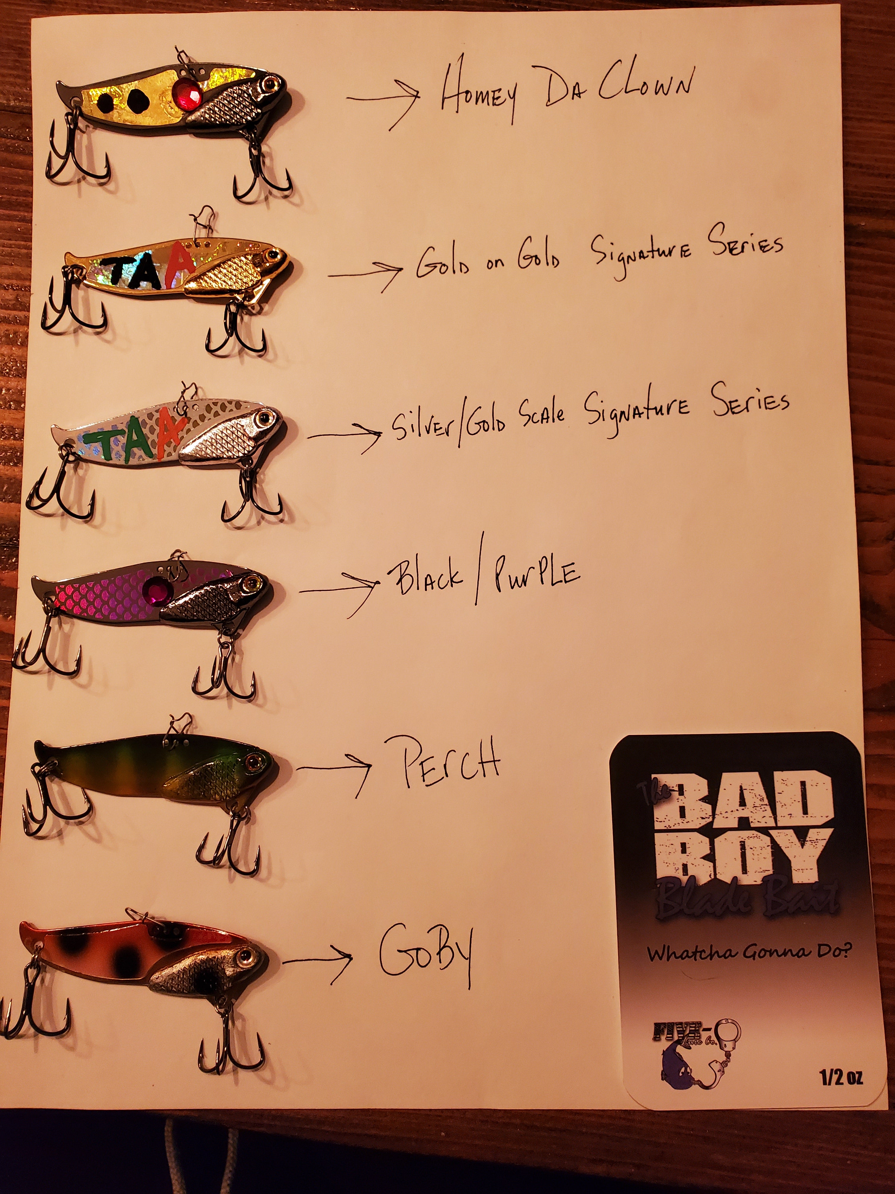 bad boy fishing lures 6 pack of custom color i1baits Bad Boy Blade – The Awakening Angler