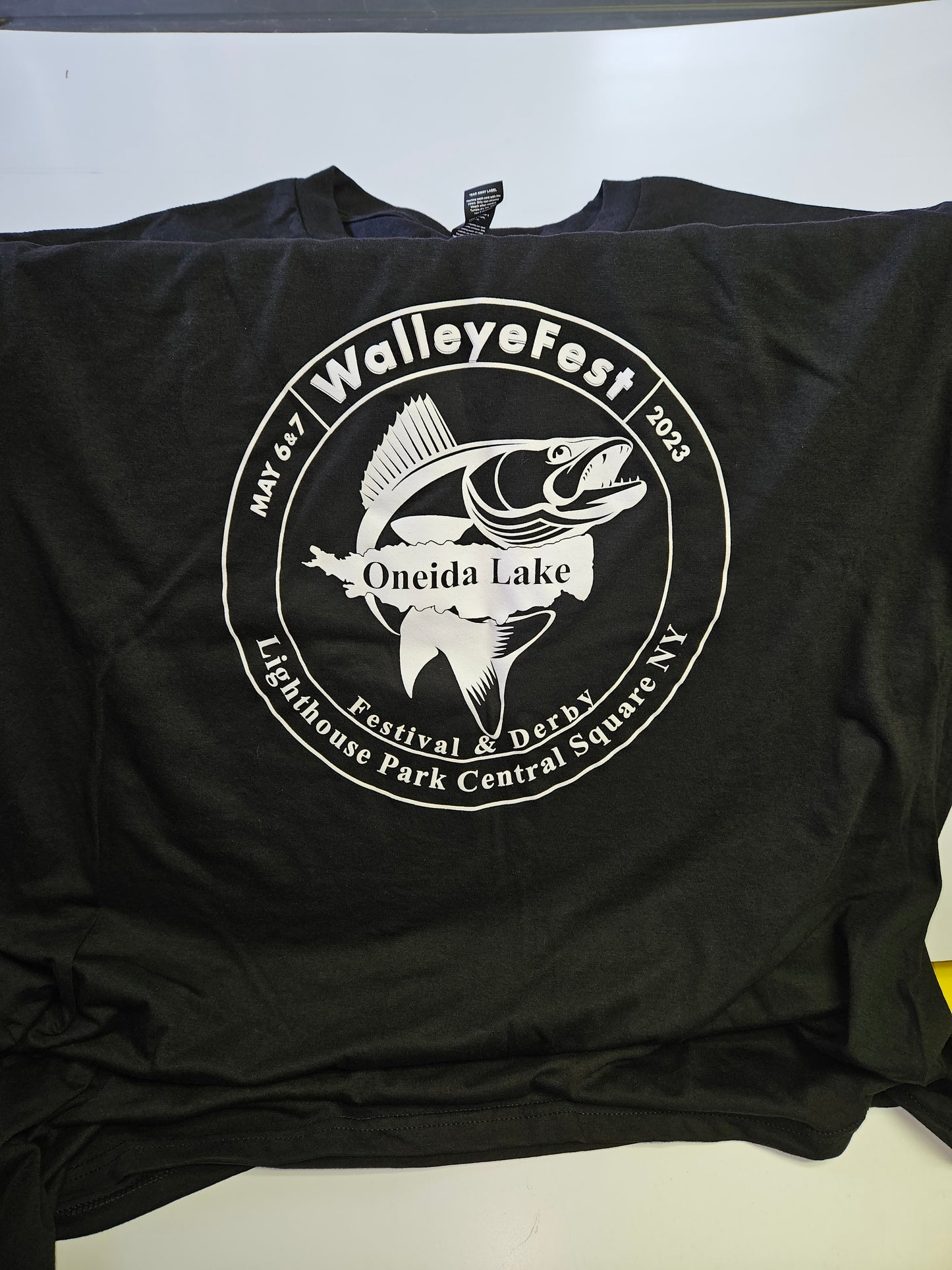 MEN'S BLACK WALLEYEFEST 2023 T-SHIRT XXL