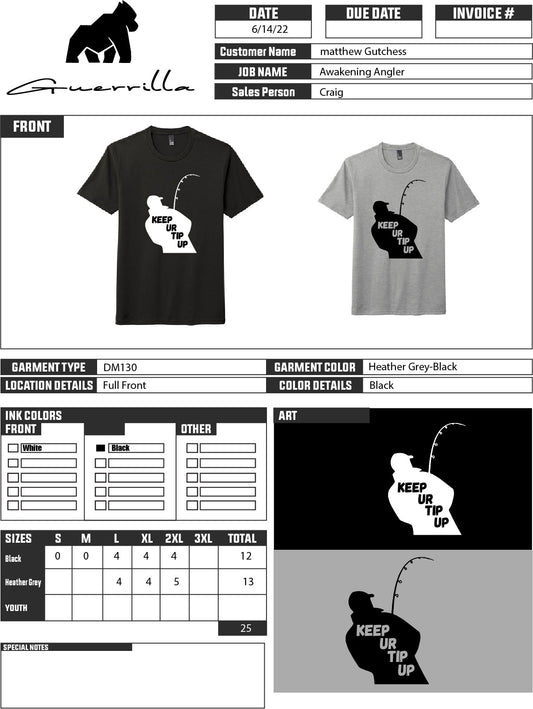 Mens S/S Tip Up T-Shirt V1.0